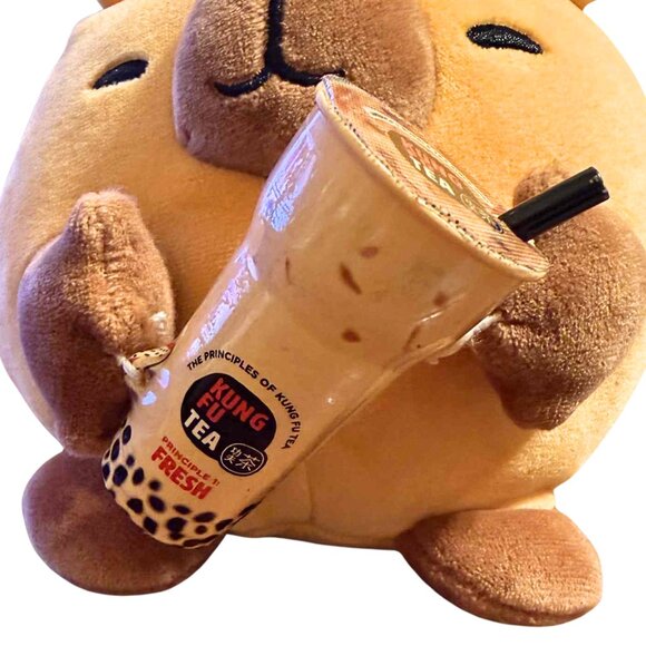 Kung Fu Tea Bear Plush Holding Cup | ZURU | 5” Kawaii Coffee Shop Collectible - Picture 8 of 9